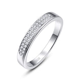 Empsoul 925 Sterling Silver Women's Eternity Pave Diamond High Polish Gift for Her Aniversary Bridal Wedding Band Ring Size 6