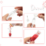 20 Pieces Clear Lip Gloss Tubes Candy Shape Lip Gloss Containers Mini Empty Lip Balm Tube and 2 Pieces Funnel for DIY Cosmetics Women Girls