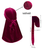 Velvet Durag For Men Silk Durag For Men Silky Durag For Women