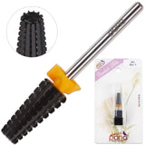 PANA Nail Carbide 5 in 1 Bit - Two Way Rotate use for Both Left and Right Handed - Fast remove Acrylic or Hard Gel - 3/32" Shank - Manicure, Nail Art, Drill Machine (Double Coarse - 2XC, Black)