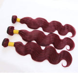 Dorabeauty Human Hair Bundles #99J Wine Red Bundles Body Wave 100% Brazilian Human Hair 10"12"14"inch