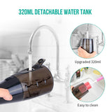 Water Flosser Pick Teeth Cleaner,TOPOINT 320ML Cordless Pik Flosser Portable for Braces Dental Oral Irrigator with 4 Jet Tips, 3 Modes, Cool Tech Gadgets Christmas Unique Gifts for Men Women Tee