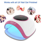 UV LED Nail Lamp 54W Nail Dryer with 4 Timer Setting Nail Light 42 LEDs LCD Display Automatic Sensor Gel Lamp Nail Curing Lamp for Home Nail Art Professional Gel Nail Polish Salon