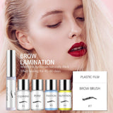 Brow Lamination Kit, Professional Brow Lift Kit, DIY Eyebrow Lamination Kit for Fuller Feathered Eyebrows, Eyebrow Salon at Home, Easy to Use, Long Lasting, Y Brush and Film Included
