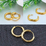 316L Surgical Stainless Steel Tiny Huggie Hoop Earrings 6mm Hypoallergenic Earrings