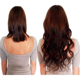Hair Extensions Clip in Human Hair 18 inch Double Weft 100% Real Human Hair Straight Clip on Thick Hair Extensions Grade 8A Soft Silky 8pcs/Lot 120g (18inch #1Jet Black)