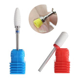 Ceramic Nail Drill Bit Set Electric Medium Grit Gel Remove Polishing Pedicure Nail Art Tools, 3/32 Inchl with Cleaning Brush for Removing Gel and Acrylics Set of 3 …