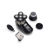 TIKLEAN Electric Razor for Men Head Shaver for Bald Men Grooming Kit Wet Dry Rotary Shavers Nose Hair Beard Trimmer Clippers Facial Cleaning Brush Cordless Waterproof USB Charging Rechargeable