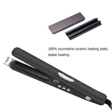 Anion Hair Straightener Irons, Hann 2 in 1 Ceramic Styling Salon Tools Professional Hair Straightener & Hair Curler (Black)
