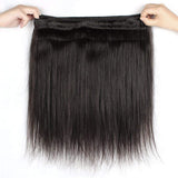 Brazilian Straight Hair 1 Bundle Virgin Human Hair Single Bundle 100g Unprocessed Straight Human Hair Bundles,(20" Natural Black)