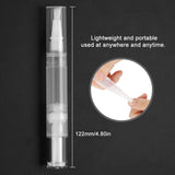 10pcs 5ml Empty Transparent Twist Pen, Cosmetic Container Tube Lip Gloss Nail Oil Eyelash Growth Liquid Brush Applicators for Women Makeup Convenient Use
