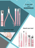 Manicure Set Women, Aceoce Professional Nail Clipper Kit & Pedicure Kit, Luxury 18 Pcs Grooming Kit for Travel, Gifts Choice for Mother, Girlfriend lady and Female friends colleague (rose glod 18pcs)