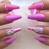 100pcs Glass Kite Flatback Crystals Design Nail Art Diamond Decoration Stones 2 Sizes Mix