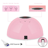 UV LED Nail Lamp, 24W Gel UV LED Nail Dryer Light with 3 Timers, Professional Nail Art Tools with Automatic Sensor, LCD Display, Portable Curing Lamp for Home and Salon