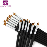 KADS 13pcs/set Fibre Nail Manicure Flower Brush for Nail Salons and Household Manicure Tools