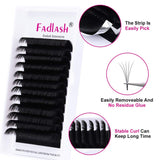 Volume Lash Extensions Easy Fan Volume Lashes 0.03 0.05 0.07 Self Fanning Eyelash Extensions C D DD Curl Rapid Blooming Lashes 8-25mm Length Supply (0.05-C, 21mm)