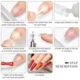 600PCS Coffin Nails Long Fake Nail Tips Clear Full Cover Ballerina Acrylic False Nails 10 Sizes with Nail Clipper and Nail Files for Nail Salons and DIY Nail Art