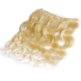 #613 Bleach Blonde Human Hair 3 Bundles Body Wave Unprocessed Brazilian Virgin Human Hair Sew in Extensions for Women Wavy Curly Hair Weave 100g/Lot 10"