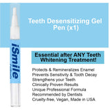 iSmile Teeth Whitening Kit with LED Light, No Sensitivity, Professional RED & Blue Technology, 35% Carbamide Peroxide Pens & Desensitizing Gel Pen, Sensitive Direct Tooth Whitener at Home