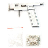 H88 Steel Ear Body Lips Nose Navel Body Ring Piercing Gun Kit Set with 90 Pcs Free Studs and Backs Stainless Steel