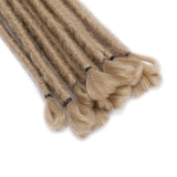 12” Dreadlock Extension For Man Handmade Synthetic Reggae Extension Twist Braiding Hairpiece For Hip-Hop Crochet Braiding Hair Heat Resistant Box Braid For Women(5strands/1pack,ash blonde)