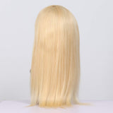 Dorabeauty Headband Wigs #613 Blonde Straight Human Hair Wigs With Scarf 150% Density Glueless Brazilian None Lace Wigs For Black Women(12 Inch)