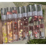 10 Pack Empty Lip Gloss Tube Transparent Wand Tubes Refillable Lipgloss Containers, 5.5ml