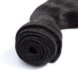 AUTTO Hair Unprocessed Brazilian Body Wave 3 Bundles with Closure (12 14 16+12 Closure,Natural Black) Virgin Brazilian Hair Bundles Weave with Lace Closure Free Part