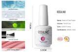 ROSALIND 15ml Gel Nail Polish 6 Colors Set Soak Off Long Lasting Gel Nails Art Solid Semi permanent Manicure Beauty Salon Summer Colors Set