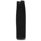 VeSunny Black Hair Extensions Halo Hair with Clip Hidden Invisible Crown Halo Hair Extensions Black Human Hair Straight Halo Extensions Black 80g