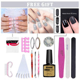 Vishine Gel Nail Polish Starter Kit - 48W LED Lamp 6 Color & Base Top Coat Set, Manicure Tools Popular Nail Art Designs #04