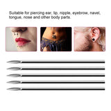 Combofix 100Pcs Ear Nose Piercing Needles 316L Stainless Steel Mixed Sizes 12G,14G,16G,18G and 20G Body Piercing Needles Supply Tattoo Machine Tool Supply Body Piercing Tool(100Pcs)