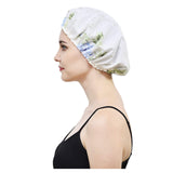 DREYOLIFE Variety Shower Cap for Women Hair Caps for Shower Reusable Shower Cap for Long Hair Large Turban Double Shower Cap