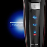 Panasonic Hybrid Wet Dry Shaver, Trimmer & Detailer with Two Adjustable Trim Attachments, Pop-up Precision Detail Trimmer & Shave Sensor Technology – Cordless Razor for Men - ES-LL41-K (Black)