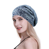 FocusCare Satin Lined Sleeping Cap for Women with Curly Hair