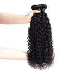 Brazilian Virgin Curly Human Hair 3 Bundles Jerry Curly Human Hair Weave Grade 8A 100% Unprocessed Virgin Human Hair Bundles (14 16 18 inch) Natural Color