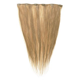 Hairdo 18" Human Hair Highlight  Color R14/88H GOLDEN WHEAT - Extensions 1 piece Clip In 6 Pressure Sensitive Clips Women's Long Hair