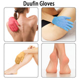 Duufin 14 Pairs Exfoliating Gloves Shower Glove Exfoliator Bath Gloves Body Wash Mitt Scrubbing Glove for Shower, Spa, Massage, Body Scrub, Dead Skin Cell Remover