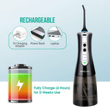 Water Flosser Pick Teeth Cleaner,TOPOINT 320ML Cordless Pik Flosser Portable for Braces Dental Oral Irrigator with 4 Jet Tips, 3 Modes, Cool Tech Gadgets Christmas Unique Gifts for Men Women Tee