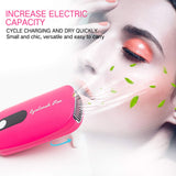 MISMXC USB Fan Air Conditioning Blower for Eyelash Extension (Blue)
