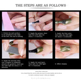 Vtrem Magnetic Nail Polish Kit 6 Colors 3D Cat Eye Gel Nail Polish Set 15ml with Free Magnet Sticks - Long Lasting Soak Off UV LED Gel