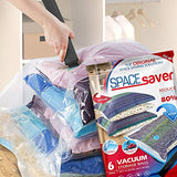Spacesaver Premium Vacuum Storage Bags. 80% More Storage! Hand-Pump