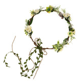 Love Sweety Succulent Flower Crown Eucalyptus Halo Wedding Floral Headband Photo Prop