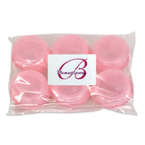 Beauticom 24 Pieces 10G/10ML Pink Frosted Container Jars with Inner Liner for Lotion, Toners, Lip Balms, Makeup Samples - BPA Free