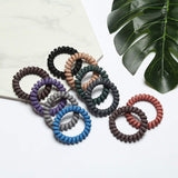 20Pcs Spiral Hair Ties Plastic Elastics Hair Ties No Crease Coil Hair Ties telephone cord hair ties