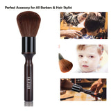 Large Hair Cutting Neck Duster Brush Professional Soft Barber Hair Sweep Brush Natural Fiber Wooden Handle Salon Cutting Kits (Long-Handle)…