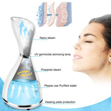 Face Steamer, Update Nano Ionic Facial Steamer Spa For Pores Warm Mist Humidifier Atomizer Sprayer For Home Sauna SPA Moisturizing Deep Cleaning Woman Man With Blackhead Remover, Hair, Band Massager