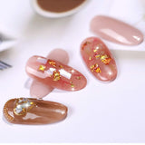 Gold Foil for Nail Art - 24 Boxes Gold Silver Foil Chip Paillette Flake Shell Foil Slice Paillette Stickers Glitter Accessories for Nail Art Design Manicure Decorations Supplies, with Tweezer