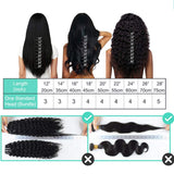 Seelaak 100% Human Hair Kinky Straight Clip in Hair Extensions Remy Human Hair Kinky Straight Clip Ins Human Hair Natural Black Color 8pcs 130g/set 20 Inches