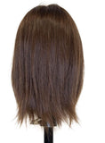 HairArt Cosmetology Mannequin Head (Emma LB) with Human Hair - 100% Virgin European Hair 12"-14"